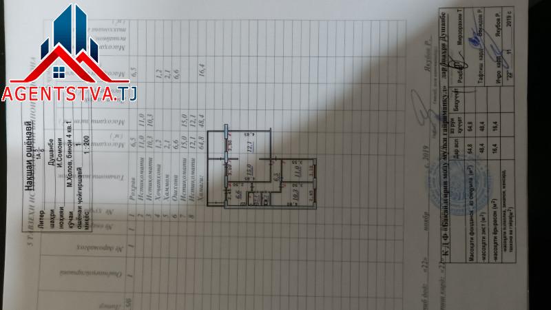 Selling, Apartments, c. Dushanbe, I. Somoni, Мерве, цена 936 000 Selling, Apartments, c. Dushanbe, I. Somoni, Мерве, цена 936 000